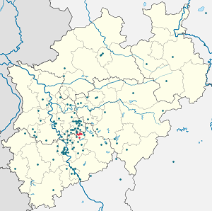 Karte von Wermelskirchen mit Markierungen für die einzelnen Unterstützenden