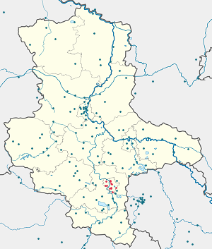 Karte von Halle (Saale) mit Markierungen für die einzelnen Unterstützenden