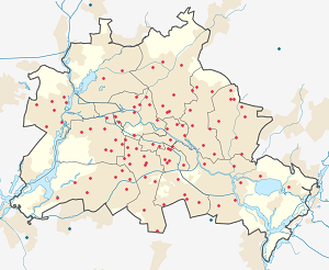 Mapa Berlin ze znacznikami dla każdego kibica