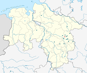 Mapa města Ummern se značkami pro každého podporovatele 