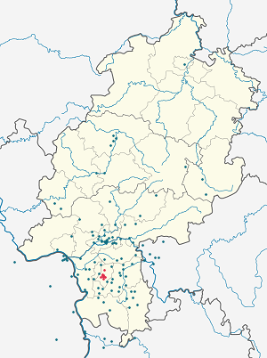 Karte von Darmstadt mit Markierungen für die einzelnen Unterstützenden