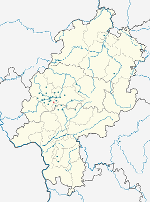 Mapa města Rechtenbach se značkami pro každého podporovatele 