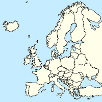 Mapa města Evropská unie se značkami pro každého podporovatele 