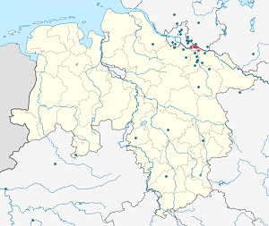 Karte von Samtgemeinde Elbmarsch mit Markierungen für die einzelnen Unterstützenden
