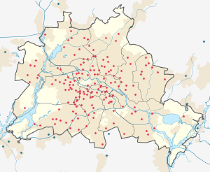 Karte von Berlin mit Markierungen für die einzelnen Unterstützenden