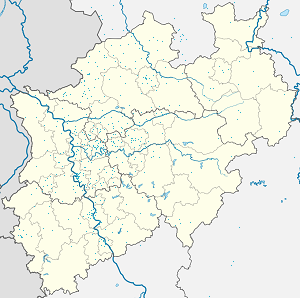 Mapa mesta Borken so značkami pre jednotlivých podporovateľov