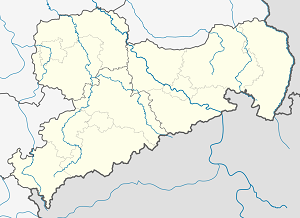 Karte von Hoyerswerda - Wojerecy mit Markierungen für die einzelnen Unterstützenden