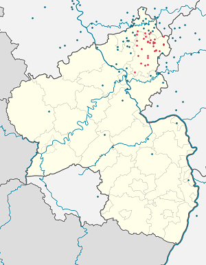 Karte von Westerwaldkreis mit Markierungen für die einzelnen Unterstützenden