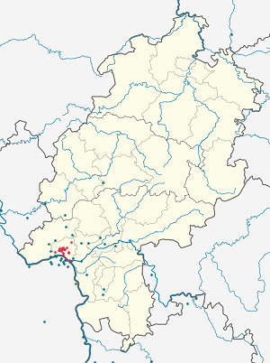 Wiesbaden kartta tunnisteilla jokaiselle kannattajalle