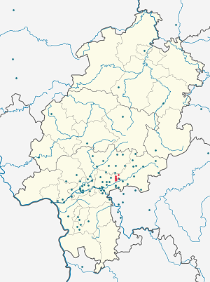 Χάρτης του Gründau με ετικέτες για κάθε υποστηρικτή 