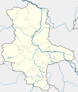 Kart over Am Großen Bruch med markører for hver supporter