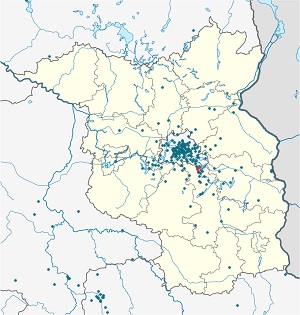 Mapa Zeuthen ze znacznikami dla każdego kibica