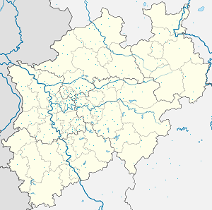 A(z) Gelsenkirchen térképe címkékkel minden támogató számára