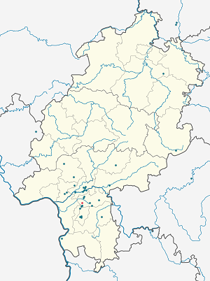 A(z) Langen (Hessen) térképe címkékkel minden támogató számára