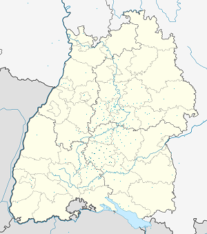 Mapa de Zollernalbkreis com marcações de cada apoiante