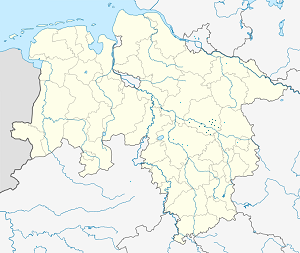 Mapa města Zemský okres Celle se značkami pro každého podporovatele 