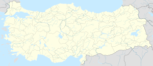 Karte von Türkei mit Markierungen für die einzelnen Unterstützenden