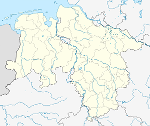 Mapa Powiat Lüneburg ze znacznikami dla każdego kibica