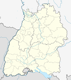 Mappa di Circondario del Reno-Neckar con ogni sostenitore 