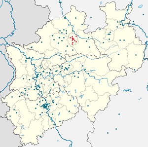 Karte von Münster mit Markierungen für die einzelnen Unterstützenden